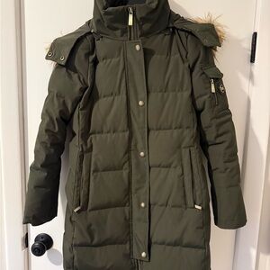 Michael Kors Winter Jacket Olive Green Sz XS